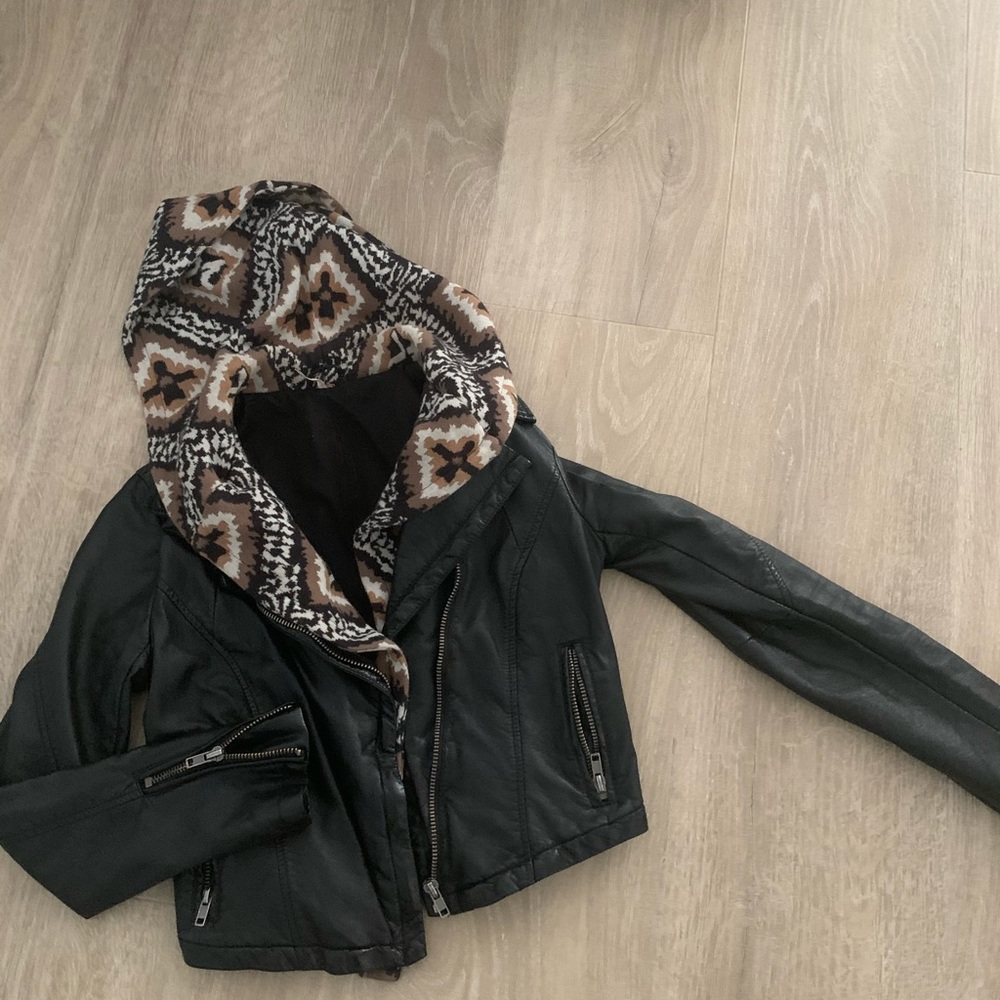 Free People vegan hooded jacket